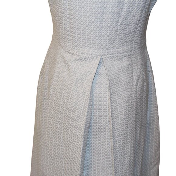CLEARANCE SALE! Pure Collection Grey Geo Print Jacquard Fit Flare Dress 10 NWT's - Picture 11 of 16